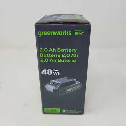New Greenworks LB24A020 24 V 2.0 Ah Battery