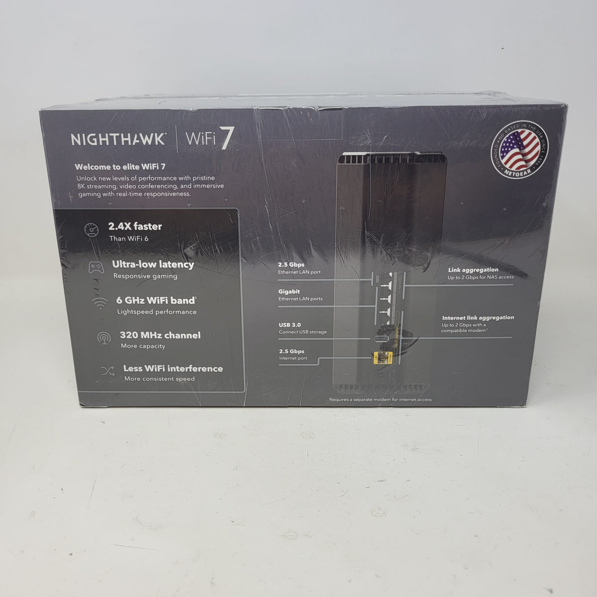New NETGEAR Nighthawk Tri Band WiFi 7 RS500-100NAS Wireless Router