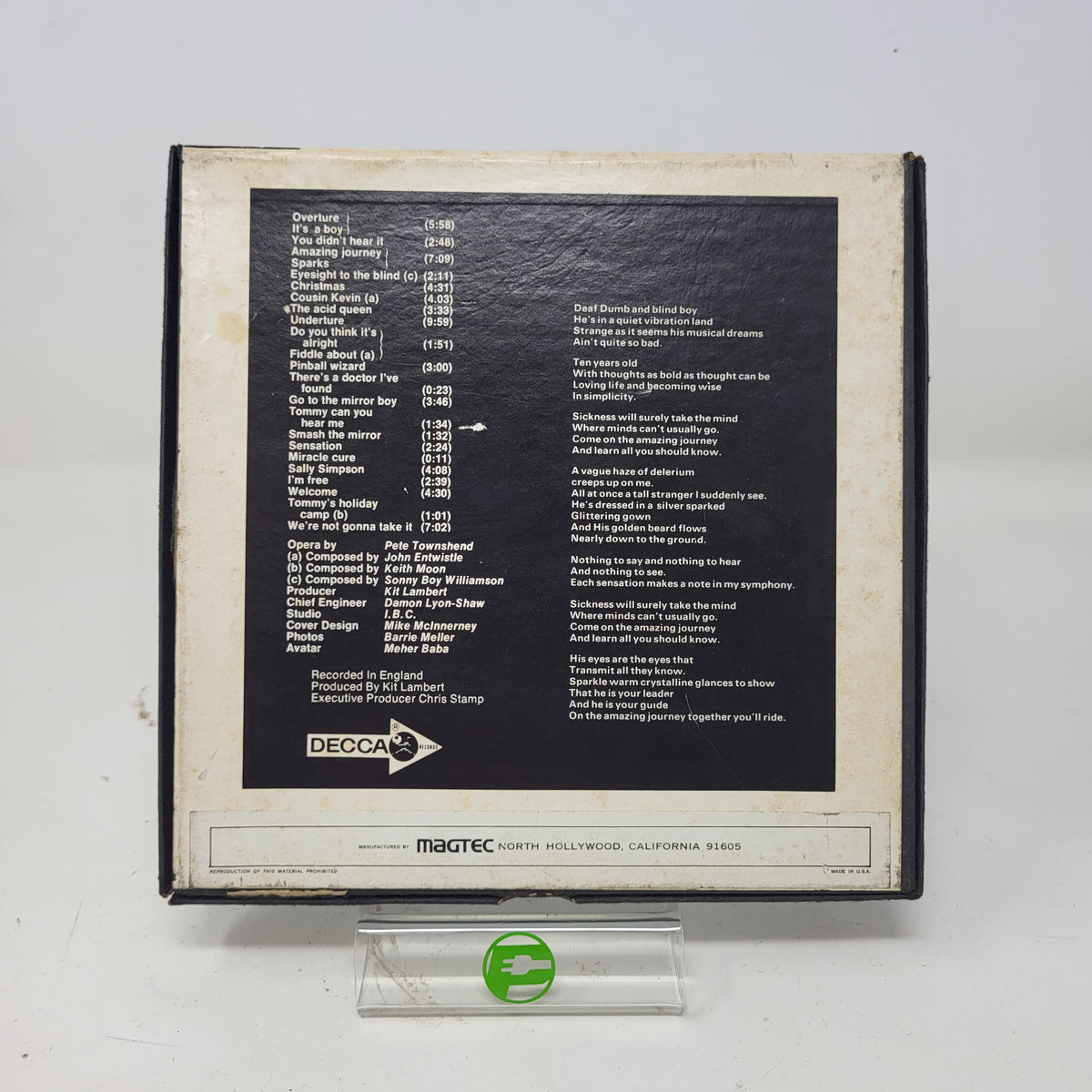 The Who Tommy Reel-to-Reel Tape DST 7205 P-DP
