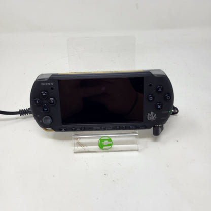 Sony PlayStation Portable PSP-3000 Handheld Console Gaming System Only Matte Black & Gold