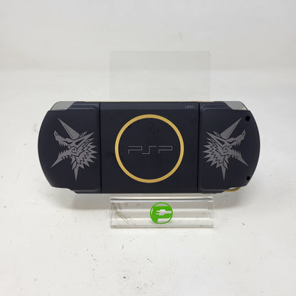 Sony PlayStation Portable PSP-3000 Handheld Console Gaming System Only Matte Black & Gold