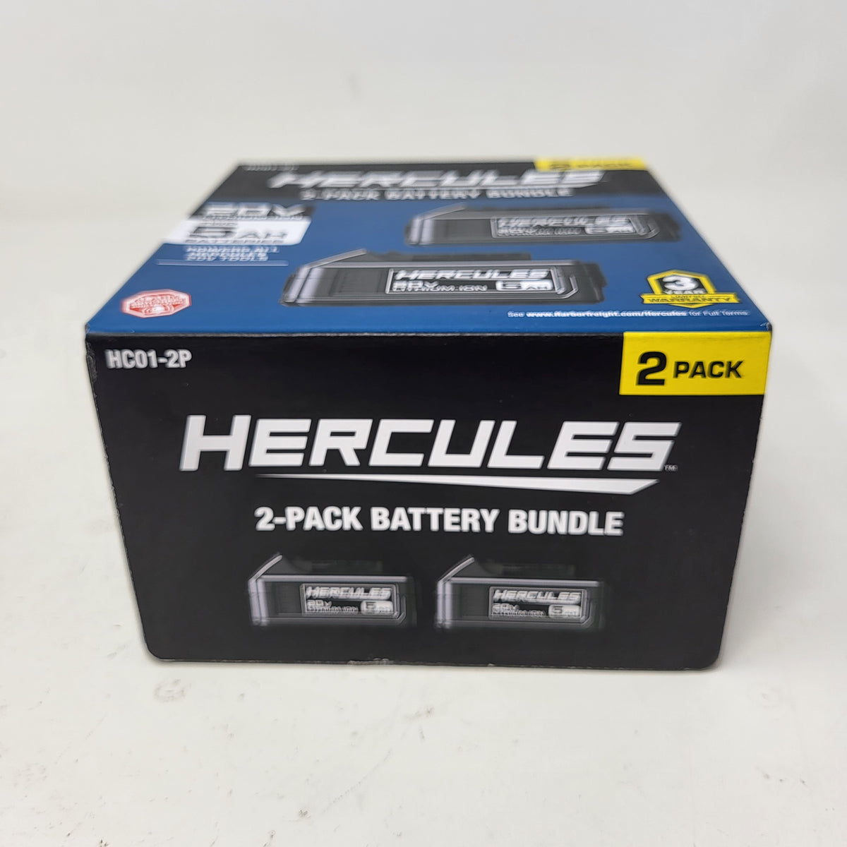 New Hercules HC01-2P 20V 5Ah Lithium-Ion Battery 2-Pack 71271