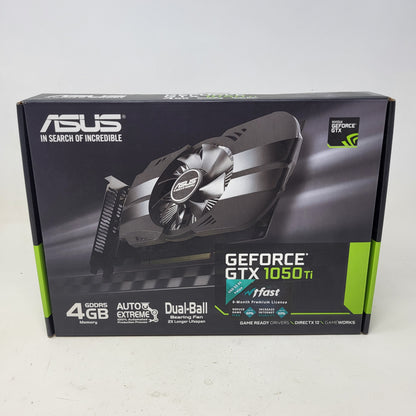 New Asus GeForce GTX 1050 Ti 4GB GDDR5 Graphics Card 