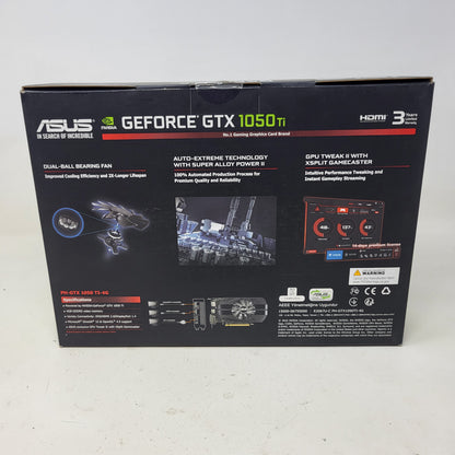 New Asus GeForce GTX 1050 Ti 4GB GDDR5 Graphics Card 