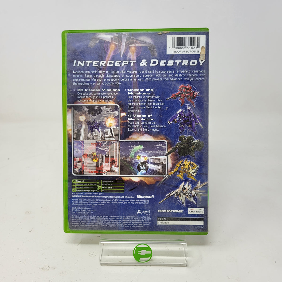Murakumo Renegade Mech Pursuit (Microsoft Xbox, 2003)