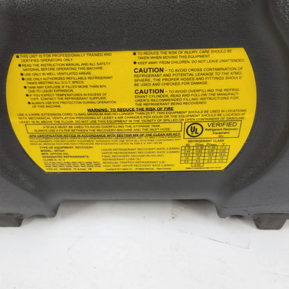 Appion G5 Twin Cylinder Recovery Machine Unit