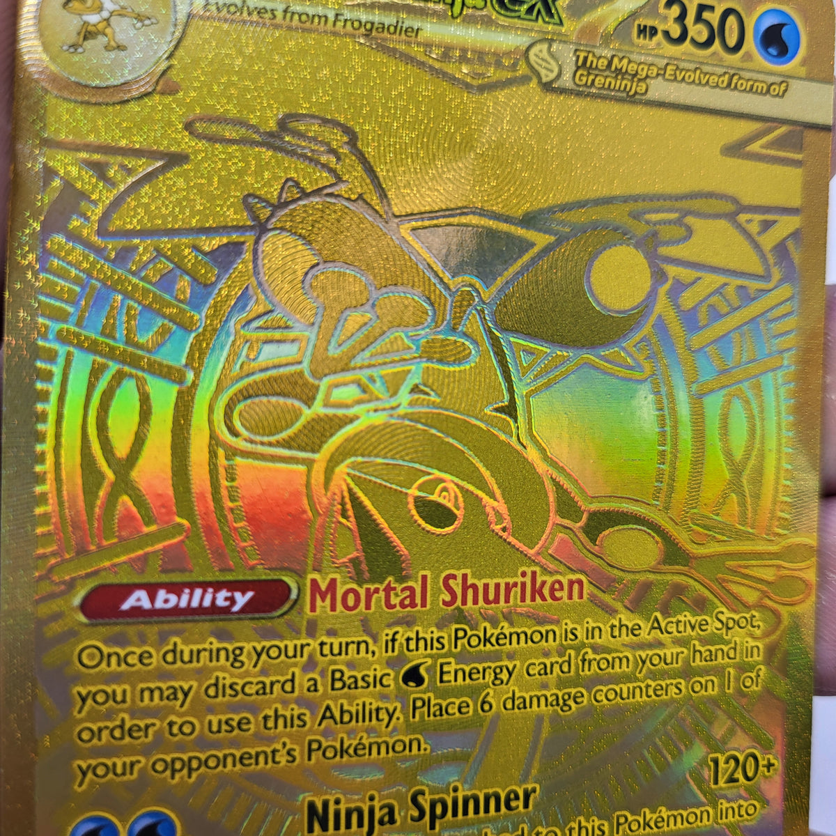 Pokémon Mega Greninja ex 122/086 Chaos Rising Mega Hyper Rare Gold