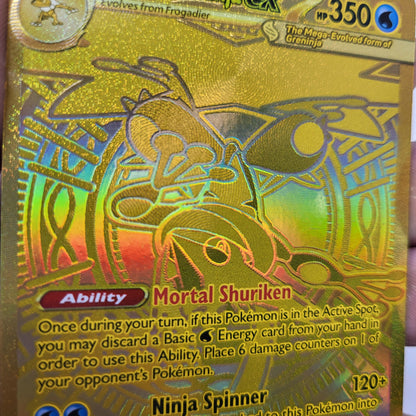 Pokémon Mega Greninja ex 122/086 Chaos Rising Mega Hyper Rare Gold