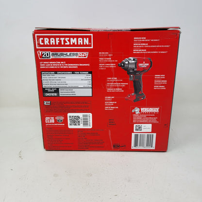 New Craftsman V20 RP 1/2 Cordless Brushless Impact Wrench