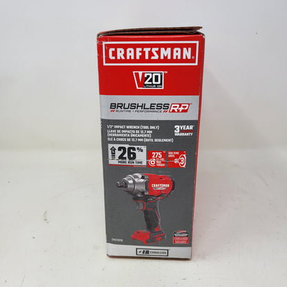 New Craftsman V20 RP 1/2 Cordless Brushless Impact Wrench