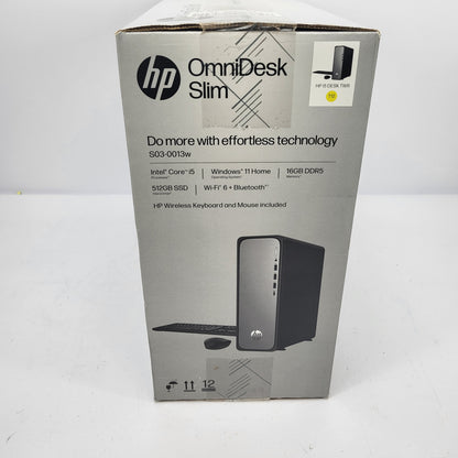 New HP OmniDesk Slim B5RX7AA Core i5-14400 2.50GHz 16GB RAM 512GB SSD