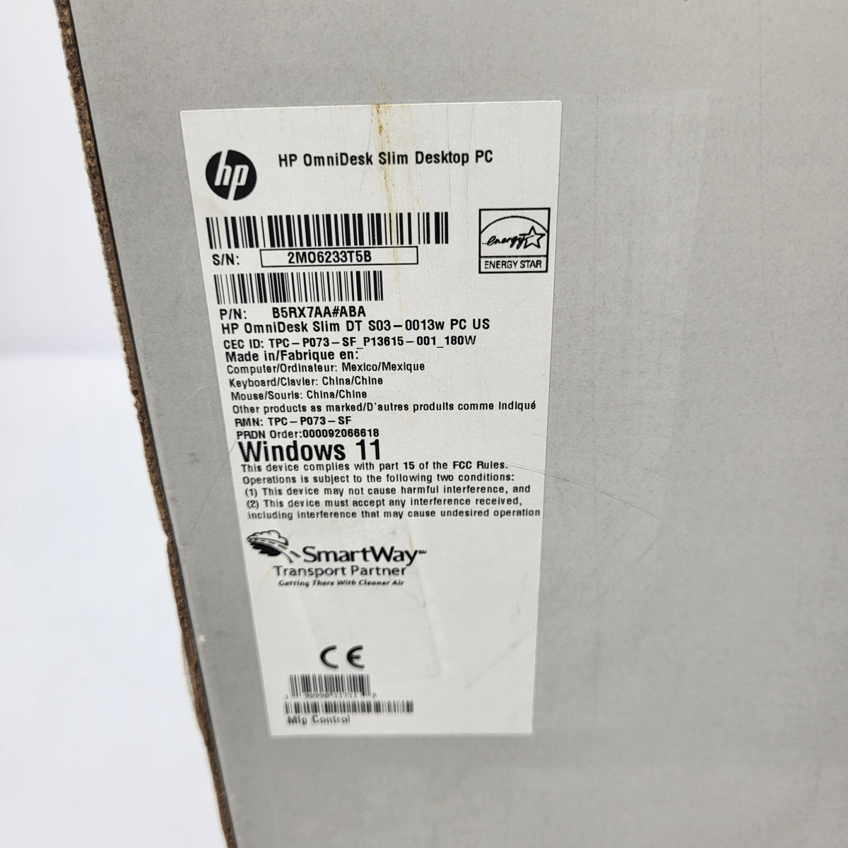 New HP OmniDesk Slim B5RX7AA Core i5-14400 2.50GHz 16GB RAM 512GB SSD