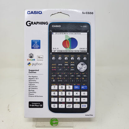 New Casio FX-CG50 Prizm Graph Calculator Black