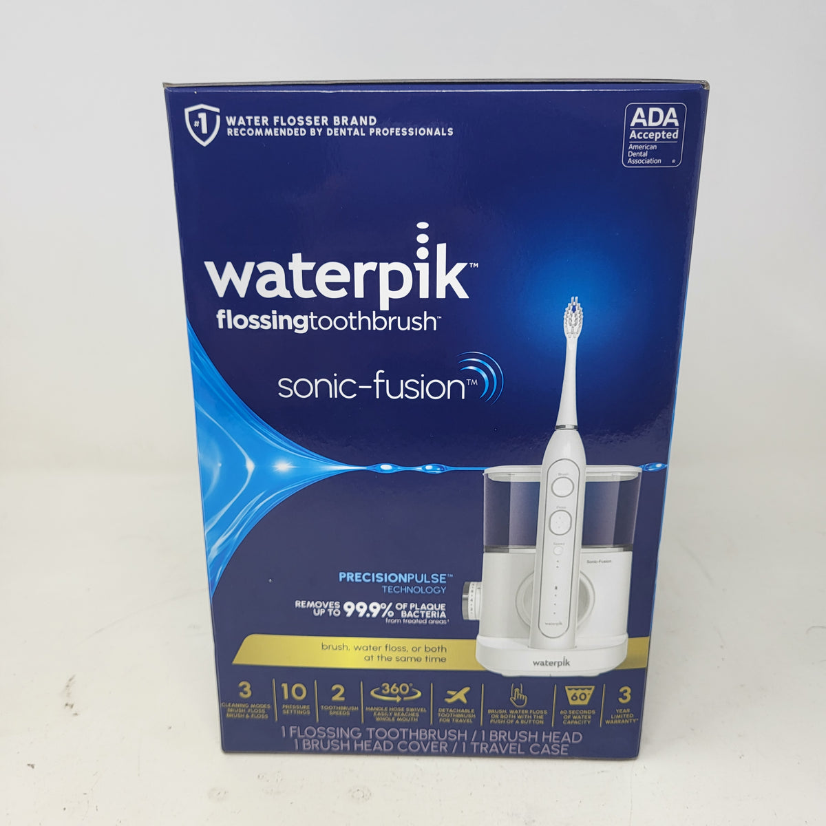 New Waterpik Sonic-Fusion 2.0 Professional Flossing Electric Toothbrush