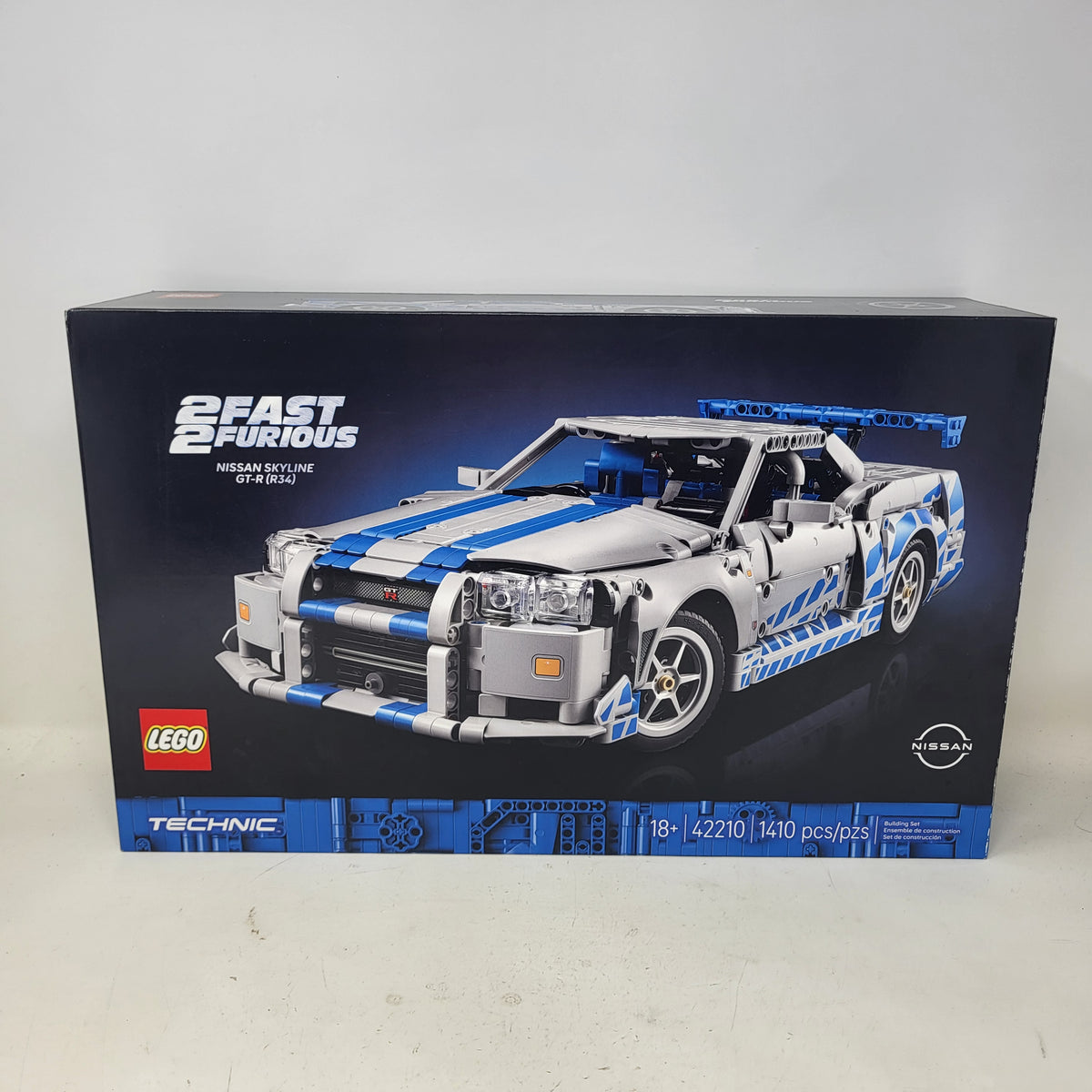  New LEGO Technic 2 Fast 2 Furious Nissan Skyline GT-R R34 Car Set 42210