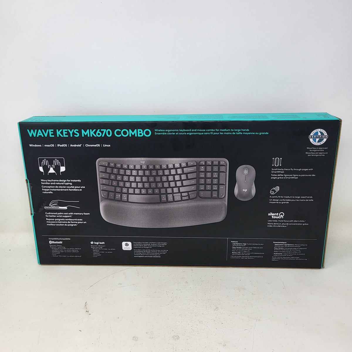 New Logitech MK670 920-012059 Wireless Keyboard Black