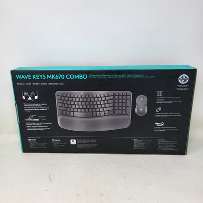 New Logitech MK670 920-012059 Wireless Keyboard Black
