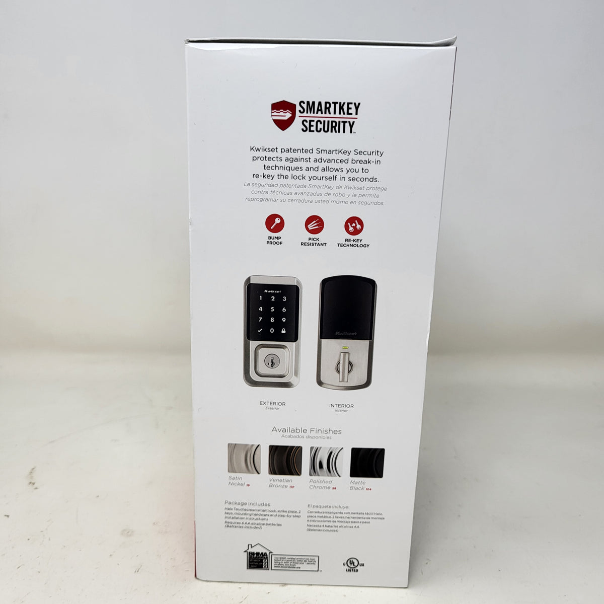  New Kwikset Halo 99390-001 Wi-Fi Touchscreen Smart Lock Satin Nickel