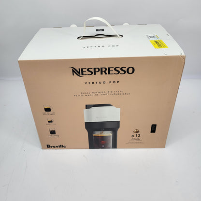 New Nespresso Vertuo Pop+ Coffee Machine by Breville Coconut White BNV120WHT