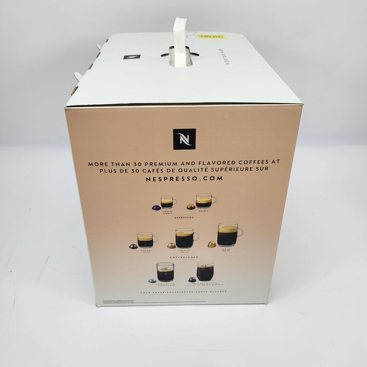 New Nespresso Vertuo Pop+ Coffee Machine by Breville Coconut White BNV120WHT