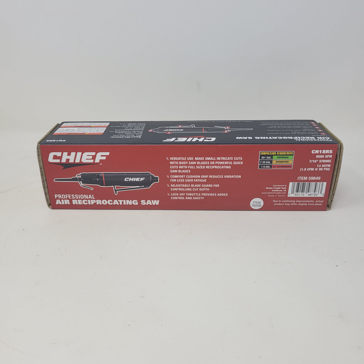 New Chief CH18RS 59849 Professional Pneumatic Air Reciprocating Saw