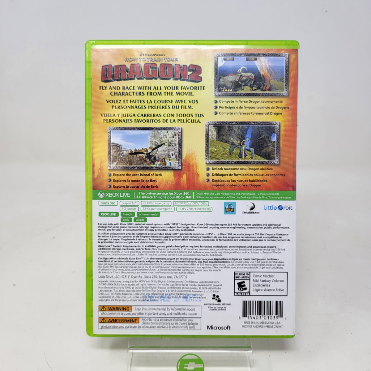 How to Train Your Dragon 2 (Microsoft Xbox 360, 2014)