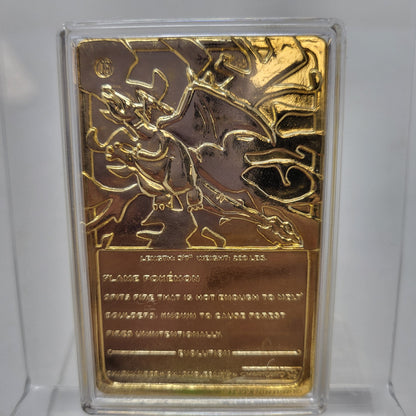 1999 Burger King Pokemon 23K Gold Plated Card Charizard 06