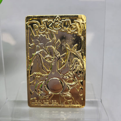 1999 Burger King Pokemon 23K Gold Plated Card Charizard 06
