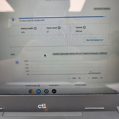 CTL Notebook NL71OT-L Celeron N4020 1.10Ghz 4GB RAM 32GB eMMC
