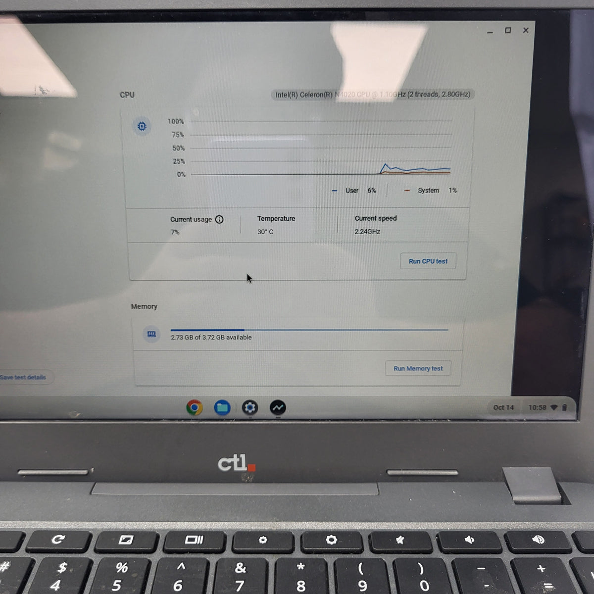 CTL Notebook NL71OT-L Celeron N4020 1.10Ghz 4GB RAM 32GB eMMC
