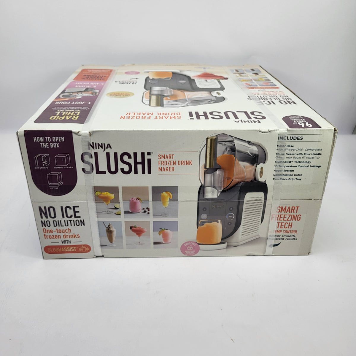 New Ninja Slushi 96OZ Party Vessel Smart Frozen Drink Maker Rapid Chill