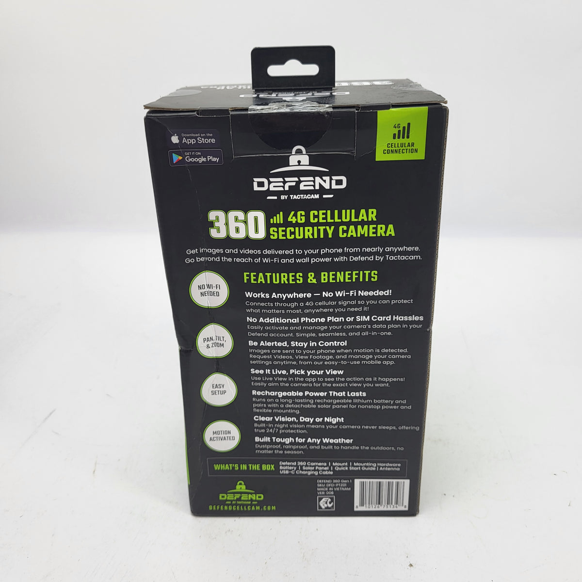 New Defend 360 4G Cellular Security Camera DFDPTZ01