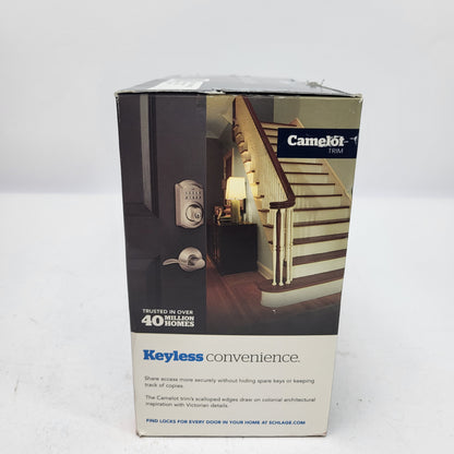 New Schlage Keypad Security Set Lever Combination Lock Set Satin Nickel