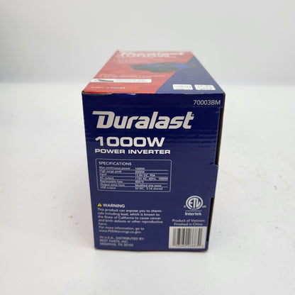 New Duralast 1000 Watt Power Inverter 70003BM