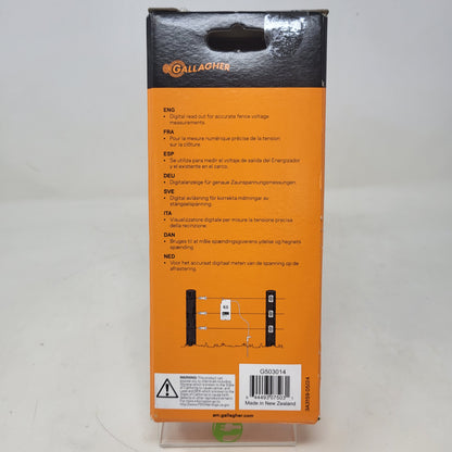 New Gallagher G503014 Electric Fence Digital Volt Meter Testor Fencing 9V