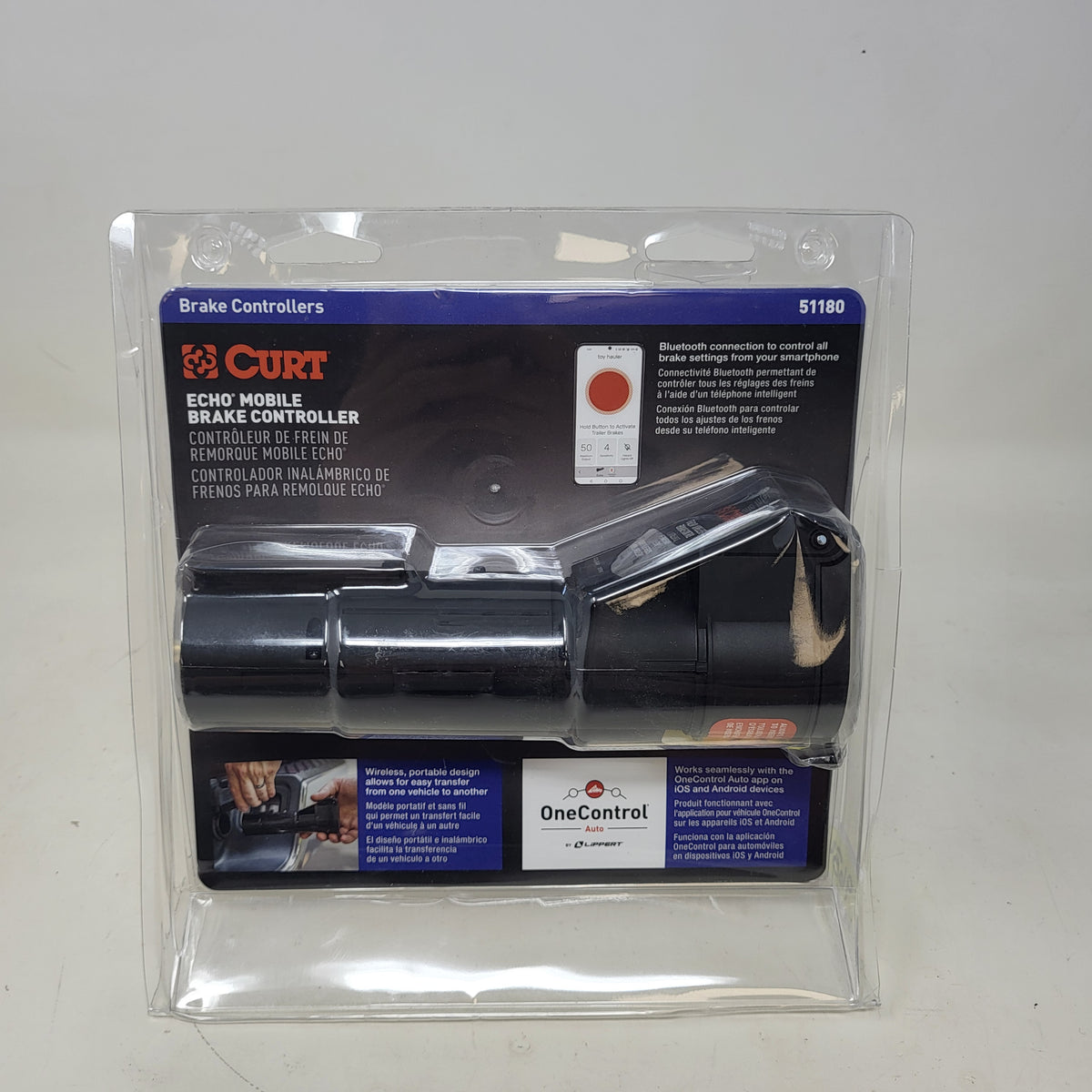 New Curt 51180 Mobile Brake Controller 