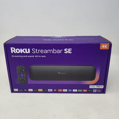 New Roku Streambar SE 2-in-1 TV Soundbar 9104RW