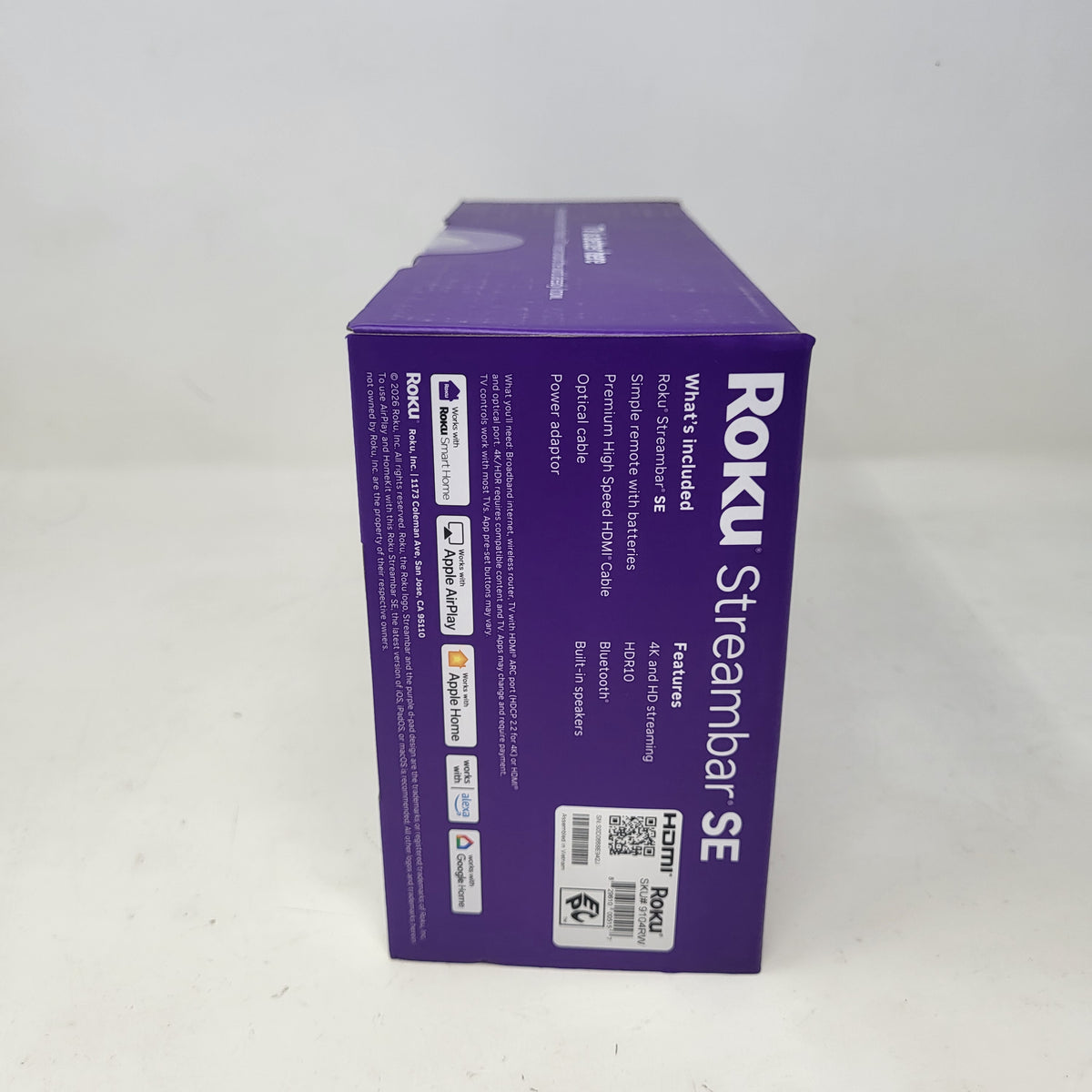 New Roku Streambar SE 2-in-1 TV Soundbar 9104RW
