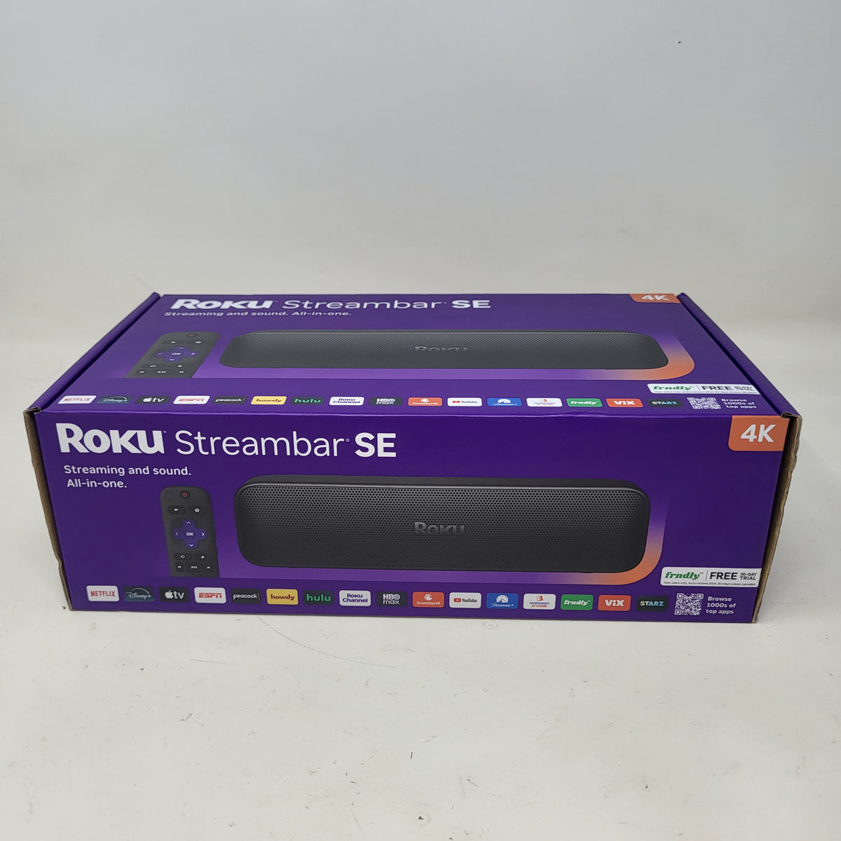 New Roku Streambar SE 2-in-1 TV Soundbar 9104RW