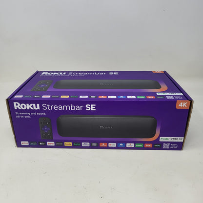 New Roku Streambar SE 2-in-1 TV Soundbar 9104RW