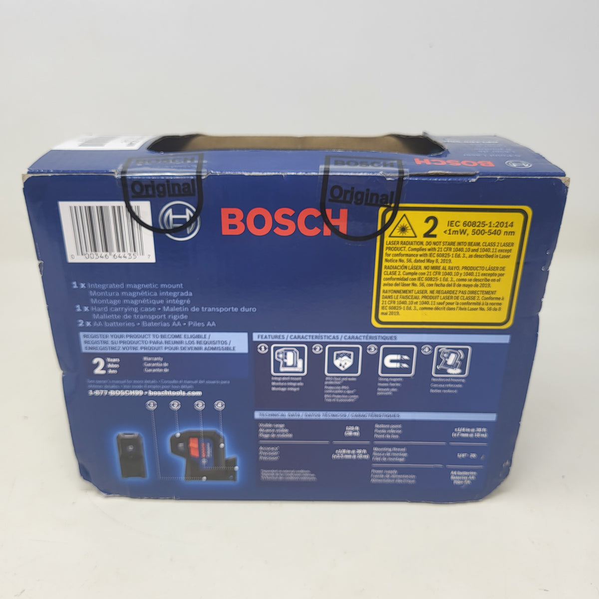 New Bosch GPL100-50G 5-Point Green Beam Laser Level 125 ft, 4X Brighter