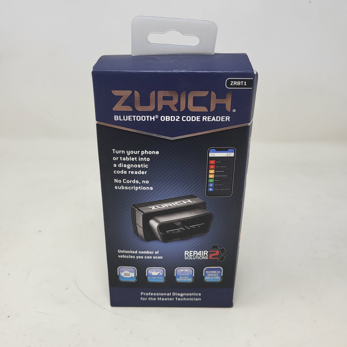 New Zurich Bluetooth Dongle OBD2 Code Reader Scanner ZRBT1