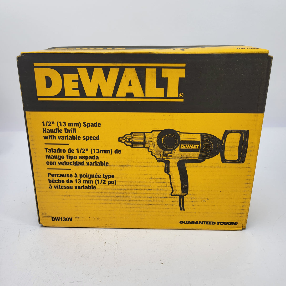 New Dewalt Electric Drill Spade Handle, 1/2-Inch, 9-Amp DW130V