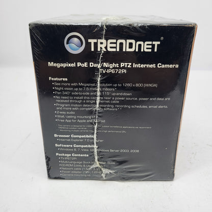 New TRENDnet TV-IP672P Megapixel HD PoE Day/Night PTZ Camera