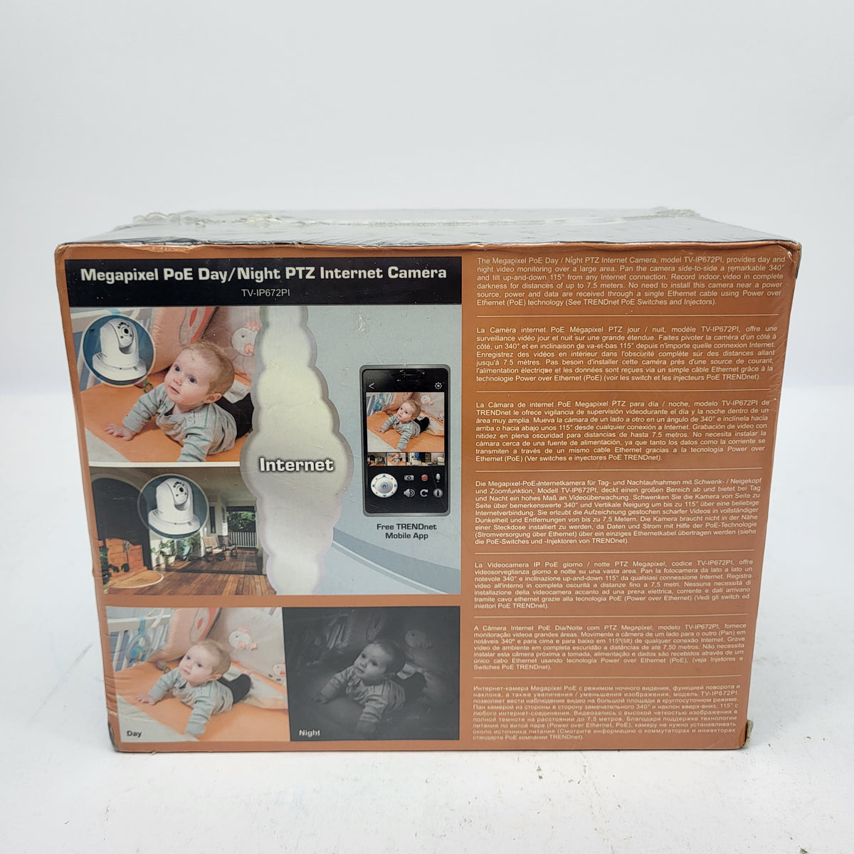 New TRENDnet TV-IP672P Megapixel HD PoE Day/Night PTZ Camera