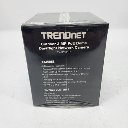 New TRENDnet Outdoor Camera Dome Security Camera TV-IP311PI