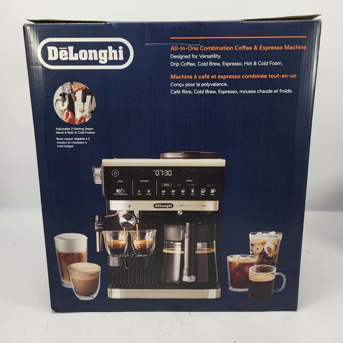  New De'Longhi All in One Combination Coffee & Espresso Machine COM630BK