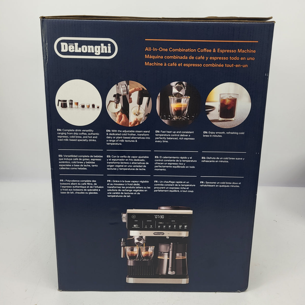  New De'Longhi All in One Combination Coffee & Espresso Machine COM630BK