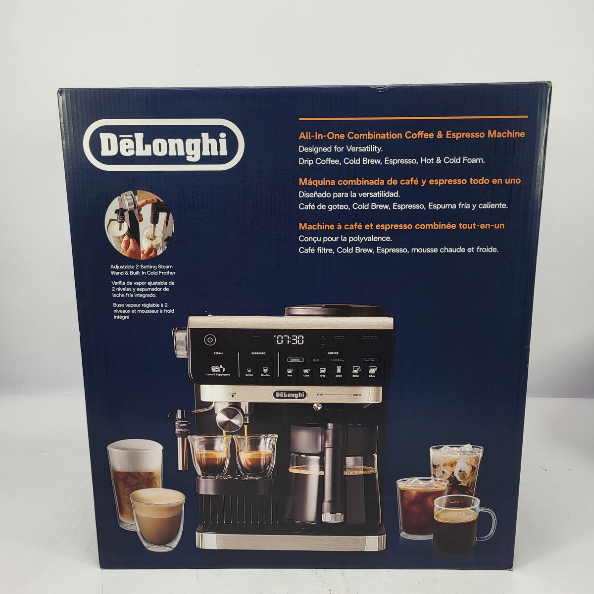  New De'Longhi All in One Combination Coffee & Espresso Machine COM630BK