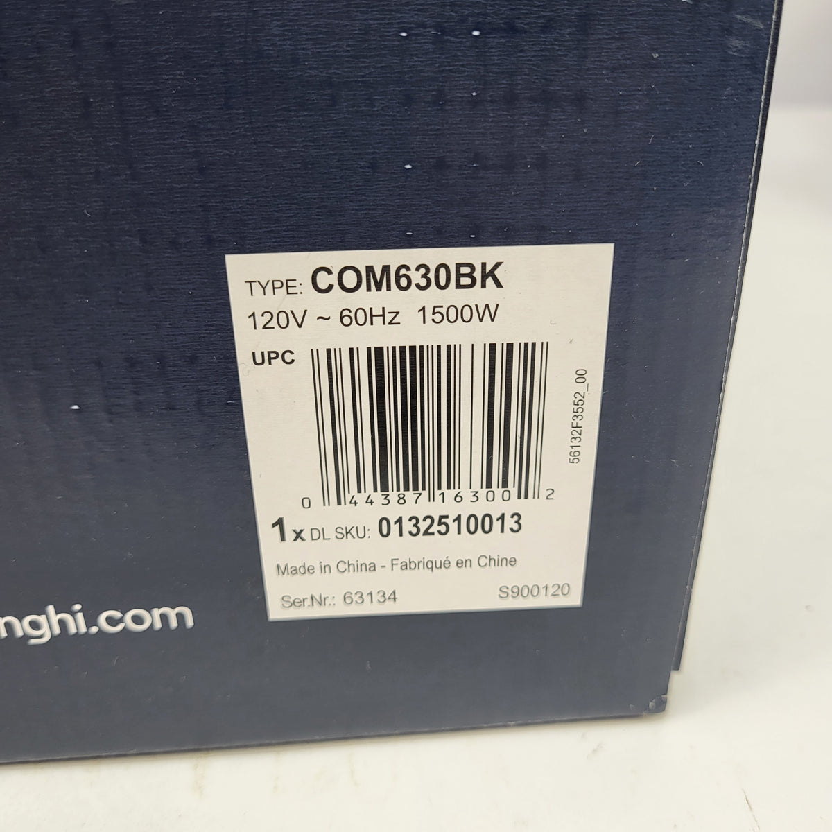  New De'Longhi All in One Combination Coffee & Espresso Machine COM630BK